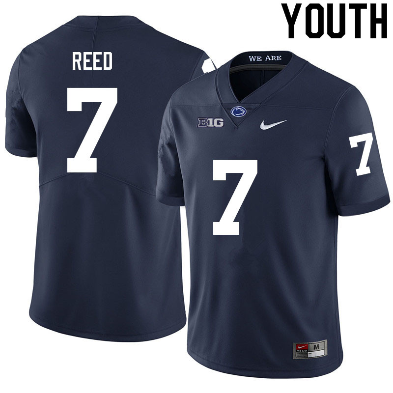 Youth #7 Jaylen Reed Penn State Nittany Lions College Football Jerseys Sale-Navy